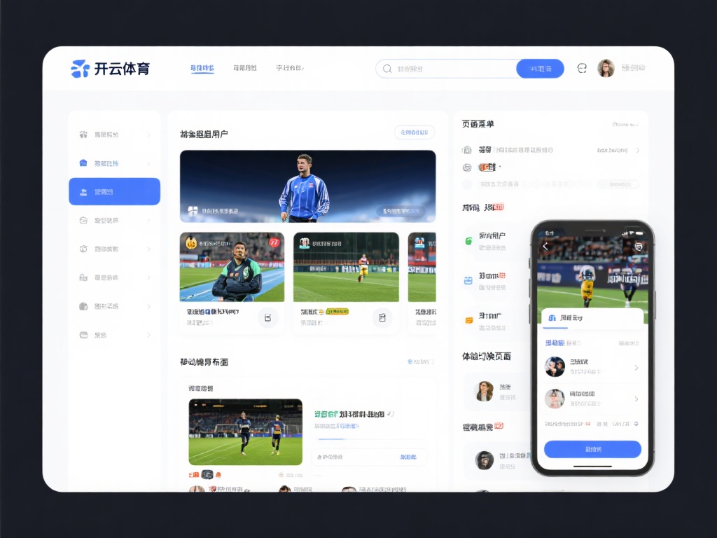 一个平台的易用性往往从界面设计开始。开云体育的页面